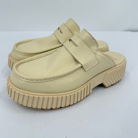 Sorel ONA Ave Leather Loafer in Honey White Sea Salt Size 7.5 - Picture 7 of 8